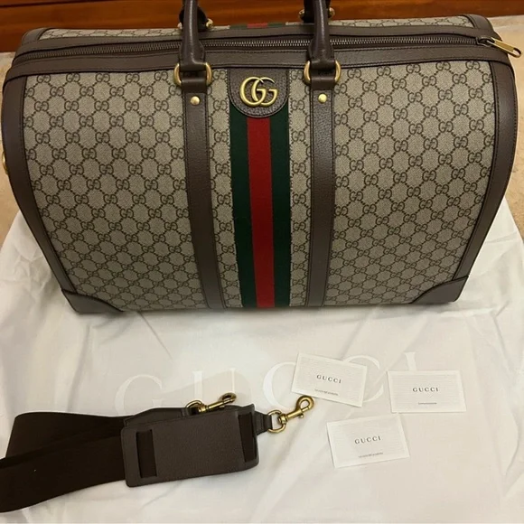 Gucci Savoy, large duffel bag made in Italy NWT. - Picture 7 of 14